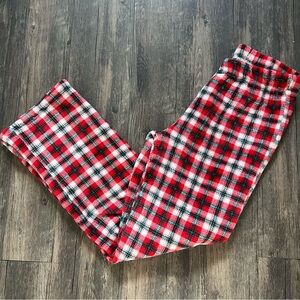 Cat & Jack Fleece Winter Soft Pajamas Loungewear Red Plaid Pant Holidays Cold XL